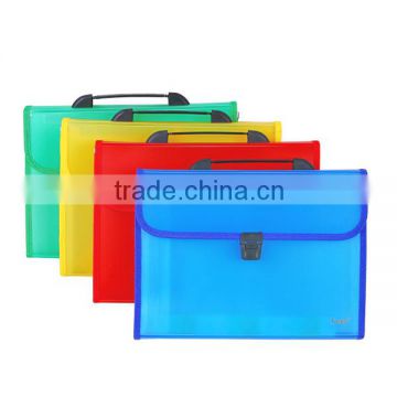 A4 13 Layers Transparent Color Expanding File Pocket