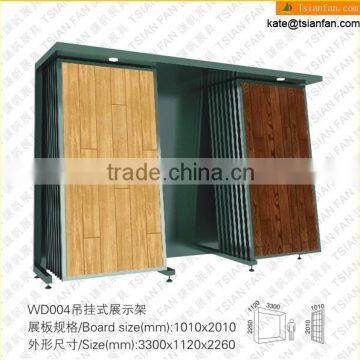 WD004--Metal Sliding Wooden Floor Shelves