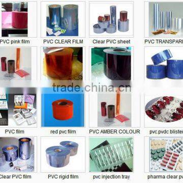 clear transparent rigid PVC plastic sheets in roll