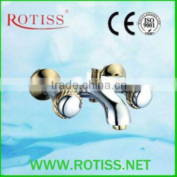 RTS8831G-3 Doubel handle bath &shower gloden mixer