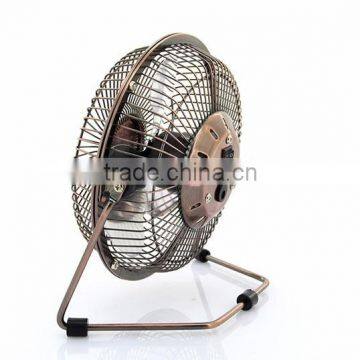 Portable Bronze 6 Inch Metal Mini Fan Usb photo-4