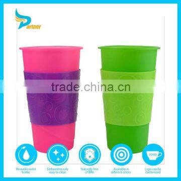 unbreakable silicone water drinking cup