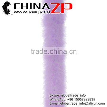 NO.1 Supplier ZPDECOR Wholesale 30g Weight Loose Dyed Lilac Turkey Marabou Feathers Plumage Boas photo-3