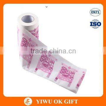 500 Euro Money Print Toilet Paper, Custome Printed Toilet Paper