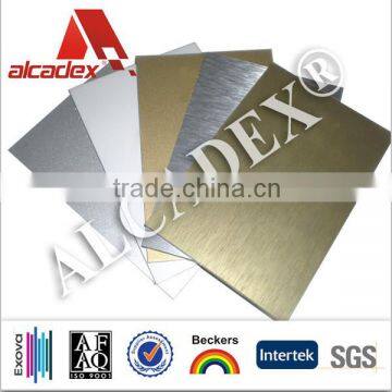 Gold Silver Brushed Finish ACP, Anodized Aluminium Composite Panel