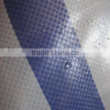 Blue white striped poly tarps heavy duty tarpaulins roll