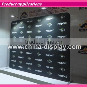 Tension advertising display stand Portable curved fabric backdrop