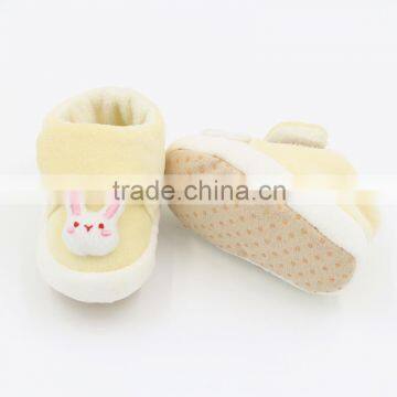 Newborn Baby Toddler Shoes With Soft Sole Yellow Rabbit