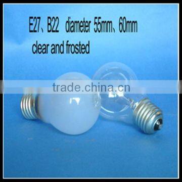 E27 B22 40W 60W 75W 100W incandescent clear frosted bulb