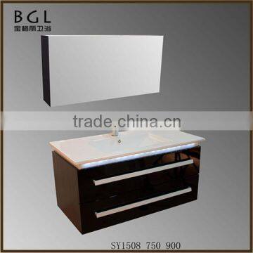 Luxury bathroom design Direct Marketing Factory White Painting Wall mounting Bathroom Vanity