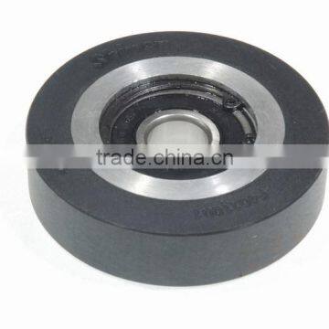 Escalator Step Roller 100mm, 100x25mm, bearing 6304, 100x25x6304, Black