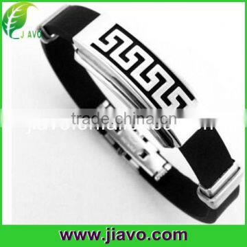 Energy balance metal clip silicone bracelet with innovative design