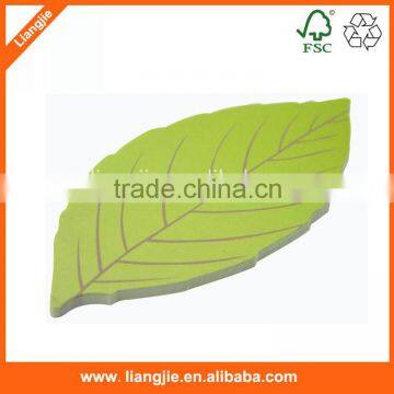 Realistic New Design Lovly Leaf Shaped Sticky Notes Pad photo-2