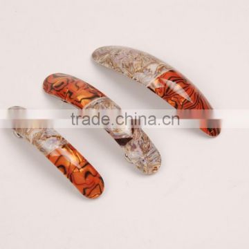 Tokyo Color Oval Hump Automatic Barrette For Thick Hair Made Of Handmade French Hump Tortoise Shell Hair Accessories hair pins