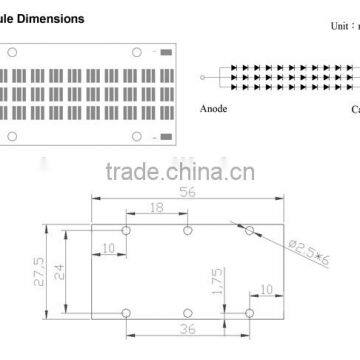 High Current/ 365nm Solution (4W/cm2 at 365nm)Chip on Board 100w 365 uv Led photo-4