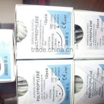 Competitive Price Nonabsorbable polypropylene suture with needle