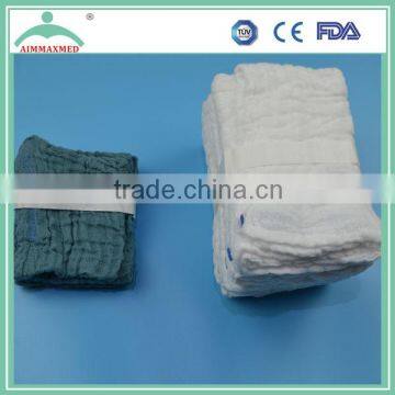 high quality surgical lap sponges(abdominal gauze) blue loop and x ray chips