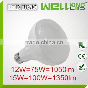 CE RoHS 12W 15W E26 E27 led bulb BR30 LED