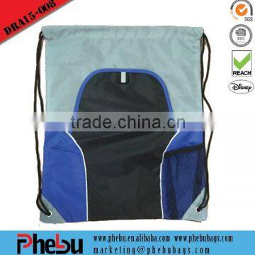 Top Quality Promotional Nylon Drawstring Bag/ Nylon Drawstring Backpack(DRA15-008)