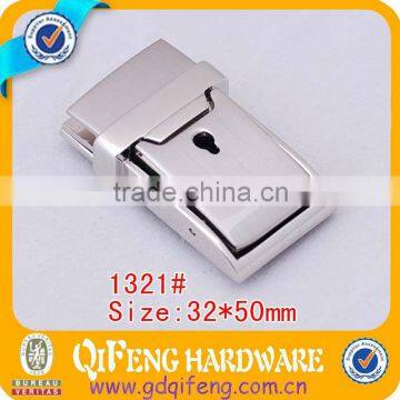 wholesale good quality metal handbag lock for leather,bag accessories,qifeng,1321#