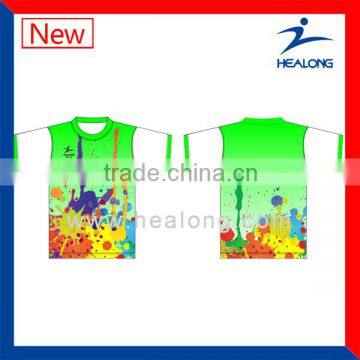 custom full color printing sublimation tshirt sample on sale