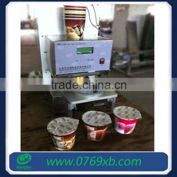 Desktop design semi automatic cup sealer machine