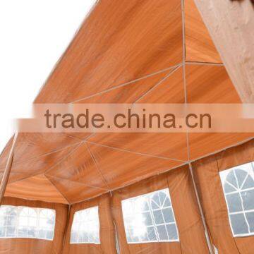 Outsunny 10' x 30' Gazebo Canopy Party Tent w/ 5 Removable Window Walls - Coffee photo-4