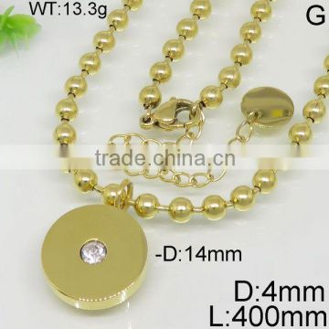 Wholesale durable beads golden round african style necklace