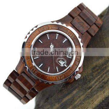 wooden japan movt wrist watch women