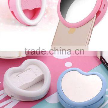 Selfie Ring Light LED Fill Light 3W Cellphone Photo Spot Light 23 LED Charging Portable Selfie Flashlight With Makeup Mirror photo-6