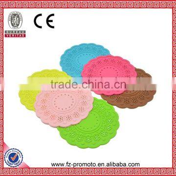 New Table Cup Mat Pad Cup Bowl Holder Coaster Flower Hollow Out Silicone Placemat Worldwide Store photo-2