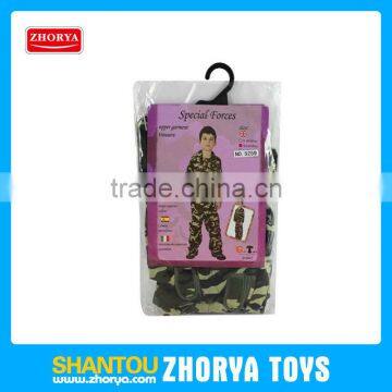 Zhorya children camouflage clothing hot sell boy's pretend costume nice quality children clothing with poly bag packing