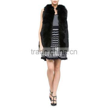 Fashion 2015 luxury 100% real fox fur vest for ladies