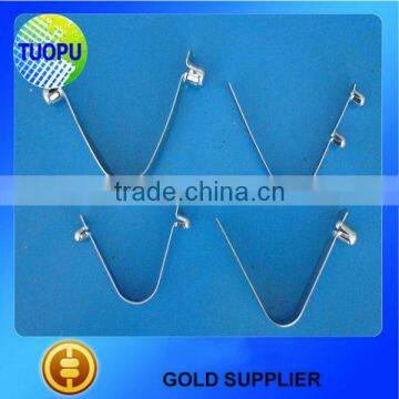 China sales SS316 flat double button spring clips