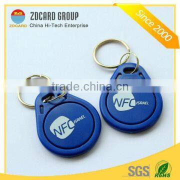 2016 Special Offer printable ABS rfid access control microchip keyfob tag