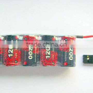 Wholesale RC Nimh battery pack6V 1200mAh for RC cars