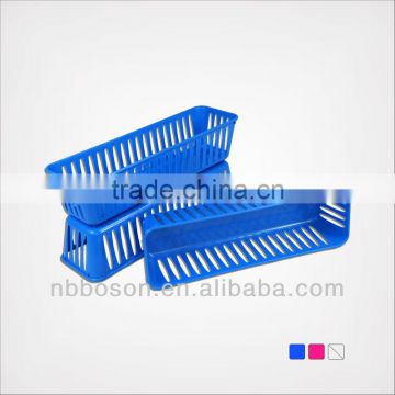 3pc multi-purpose rectangular plastic basket--25.5*7.5*6cm