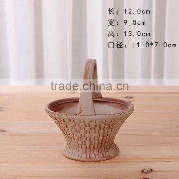 Ceramics Flower Pot for Home Office Desk Garden Decoration photo-4