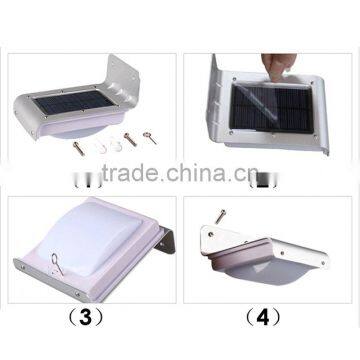 16 LED Solar Powered Light Sound Motion Sensor Solar Garden Outdoor Street Light Waterproof photo-4