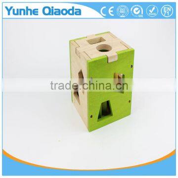 Colorful Cube For Shape Sorter Cognitive And Matching Wooden Toys photo-2