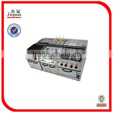 Stainless Steel Gas Combination Kitchen Equipment/Catering Equipment/Hotel Equipment