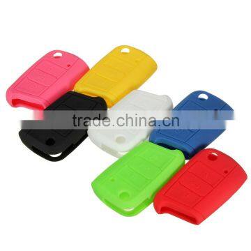 New 3 Button Remote Silicone Key Cover Protective Case Fob For Volkswagen MK7 Golf 8 colors