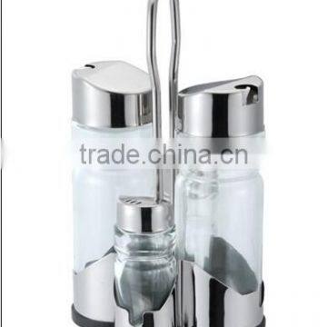 The kitchen condiment/Seasoning packing glass bottle with Aluminum cover