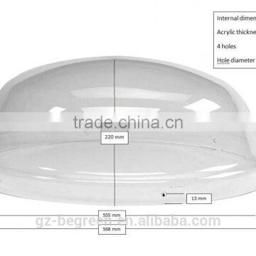 Polycarbonate PC Plastic Round&Pyramid Motor Roof Skylight Covers photo-3