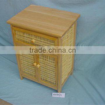 Wooden Storage Cabinet With Rattan/Wicker Drawer photo-5