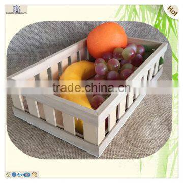 Unfinished Color Round Square Fence Wooden Storage Crate photo-6