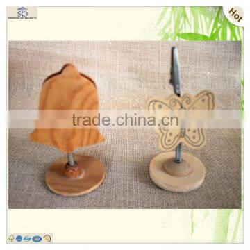 Craft Mini Decoration Wood Butterfly File Clip Clipboard photo-5