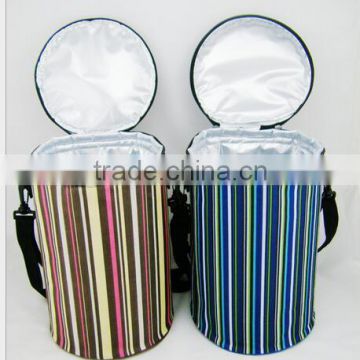 CY155 Cylinder Lunch Tote Bag Box Picnic Cold Drink Insulation Bag Cooler Bag