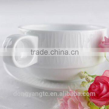 White Porcelain Bulk Tea Cup and Saucer Stands With Custom Logo photo-6