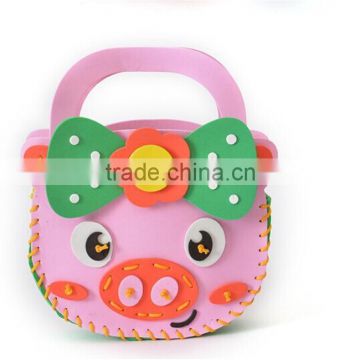 #14070705 newest pig model eva bag, kids diy toys